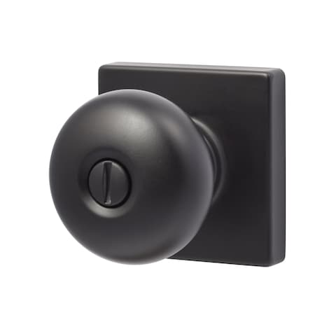 Sure-Loc Hardware Sure-Loc Hardware Durango Square Privacy Knobset, Flat Black DU102-SQ FBL